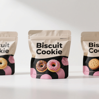 Échantillon Gratuit Petits Sachets D'emballage Personnalisés Imprimés pour Snacks, Biscuits, Crackers et Puffs à Fermeture Éclair
