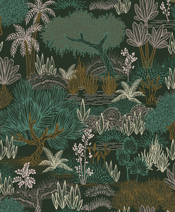 Carta da Parati in PVC con Motivo Foresta Pluviale Naturale 106 CM per Decorazione Casa e Hotel, Novità 2026 - Product Image 2