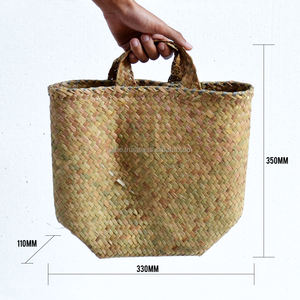 กระเป๋าใบเตยทำด้วยมือสไตล์โมเดิร์นตกแต่งผนังบ้านไม้อุปกรณ์ตกแต่งบ้านห้องดีไซน์ใหม่สไตล์เด็กกล่องบรรจุธีม - Product Image 2