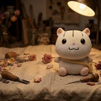 Peluche personnalisée en forme de souris, animal en peluche, poupée rembourrée, OEM ODM, sac jaune, figurine en peluche douce pour cadeau d'enfant