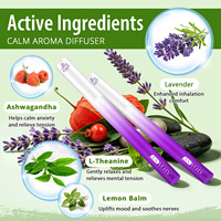 ATOANY Diffuseurs d'aromathérapie aux extraits botaniques purs, stylo diffuseur à base de plantes pour 600 utilisations avec 3 senteurs : Maca, Mulein, Calm