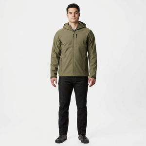 Men's High Quality Customized Slim-Fit Softshell <b>Jacket</b> Full Zip Breathable Waterproof Light Spandex Casual Wear for Winter - Product Image 1