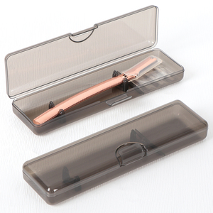 SUNSHING Custom Logo Facial Razor Storage <b>Box</b> Plastic <b>Makeup</b> Tools Organizer Clear Eyebrow Trimmer Case Eyebrow Shaver Container - Product Image 1