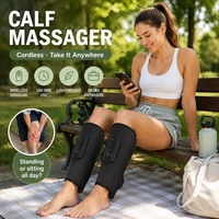 Masseur de mollets à température constante, compresse chaude 37-45 degrés, 5 modes, sans fil