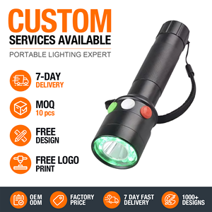 Nouvelle lampe <span class=keywords><strong>pilote</strong></span> de signalisation tricolore d'urgence à lumière forte <span class=keywords><strong>Super</strong></span> lumineuse aimant ferroviaire torche LED Rechargeable lampe de poche tactique - Product Image 1
