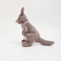Kangourou en peluche doux, jouet mignon à câliner pour enfants, cadeau certifié CE, animal australien, mère, bébé kangourou