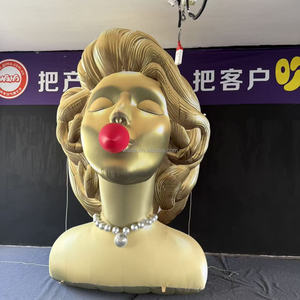 Özel şişme kız zarif bir kadın darbeler kabarcıklar bebek karikatür maskot kız karakter reklam şişme kız modeli - Product Image 2