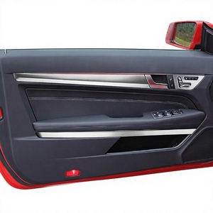 สติ๊กเกอร์ตกแต่งภายในคาร์บอนไฟเบอร์สำหรับประตูรถยนต์ Mercedes-Benz W207 E-Class Coupe ปี 2009-2016 ชุดแต่งอัพเกรด - Product Image 3