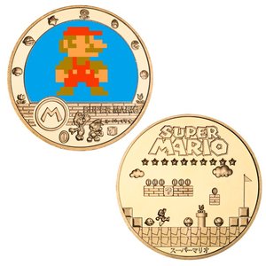 Pièce commémorative populaire de la marque Mario, à thème anime, plaquée or, en fer moulé sous pression, imprimée en typographie, cadeau souvenir, artisanat métallique - Product Image 6