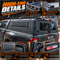 Porte d'accès latérale pour toit de camionnette, idéale pour les outils de entrepreneur, l'équipement de camping et le chargement de marchandises