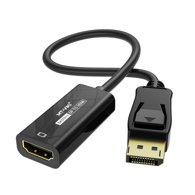 2023 New Design 8K 60Hz Displayport to HDMI Adapter, MT-VIKI 26cm Customized DP to HDMI Converter Cable