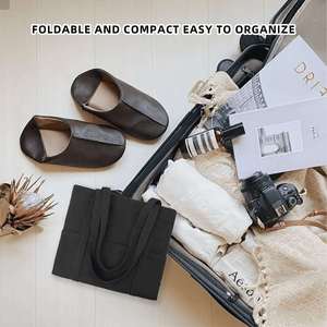 In Stock Fast Delivery <b>Large</b> Capacity Reusable Beach <b>Canvas</b> Cotton Shopping <b>Bag</b> - Product Image 6