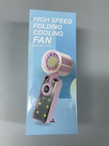 Los Más Vendidos 3600mAh 180 ° Ventilador Turbo Portátil Plegable, Multimodo Ajustable, Ventilador de Mano con LED, Chip de Enfriamiento - Product Image 5