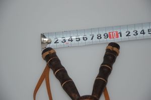 バンブートラディショナルスリングショットコンパクトポータブルスリングショット、ラバーバンド付き - Product Image 3