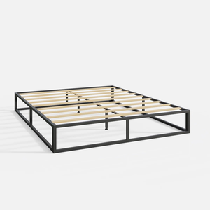 <span class=keywords><strong>Base</strong></span> de Cama Metálica con Cabecera de Tela para Hotel, Motel y Airbnb, Muebles para Ahorrar Espacio, Venta Directa de Fábrica OEM - Product Image 2