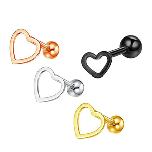 Pendiente quirúrgico de acero inoxidable para <span class=keywords><strong>hombre</strong></span> y mujer, <span class=keywords><strong>Piercing</strong></span> de cartílago, hélice, oreja, Punk - Product Image 1