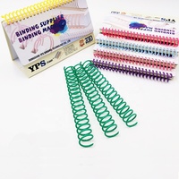 YPS Umwelt freundliches frisches Material Grüne Farbe PVC-Kunststoffs pulen ring Kunststoffs piralen zum Binden