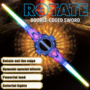 <span class=keywords><strong>Sabre</strong></span> <span class=keywords><strong>laser</strong></span> télescopique double tête lumineux avec LED et étincelles, jouet <span class=keywords><strong>rétractable</strong></span> pour enfants - Product Image 4