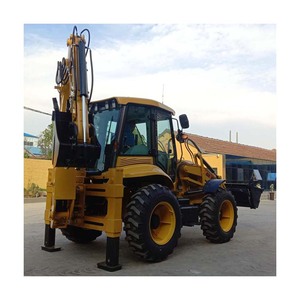 New 9ton <span class=keywords><strong>backhoe</strong></span> loader shanzhong sz776 4x4 bốn bánh lái <span class=keywords><strong>backhoe</strong></span> loader với 6 trong 1 xô tùy chọn - Product Image 4