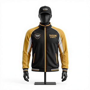 เสื้อฮู้ดฝึกซ้อมคริกเก็ตพรีเมียม ผ้าฟลีซ 250 GSM ปักโลโก้ด้วยความร้อนแบบกำหนดเอง สีดำทอง ระบายอากาศได้ดี กันน้ำ - Product Image 1