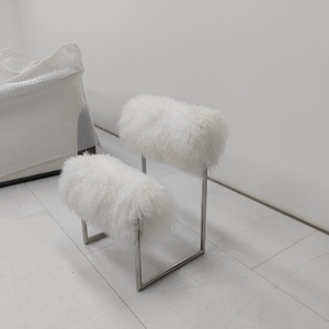 リビングルーム シングルソファ ミラノ ネット人気 ウール ステンレススチール ライトラグジュアリー 取り外し可能 チェア - Product Image 3