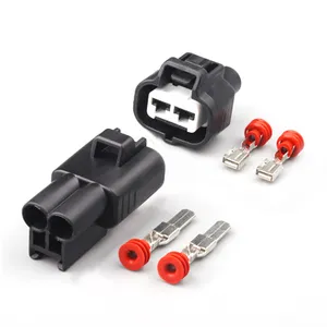 AOWIFT 2 Sets 2 Pin Motor Plug Automotive 4.8 MM Female Connector 6189-0425 6188-0259