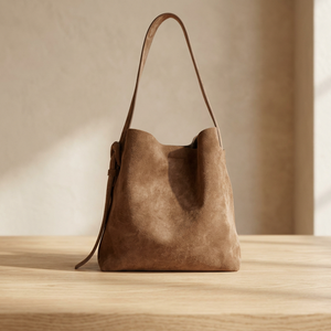 Bolsos de Hombro Plegables para Mujer, Marca BS INTERNATIONAL, Ligeros, 100% Cuero Genuino, Impermeables, con Cierre, Gran Capacidad, Extraíbles - Product Image 2
