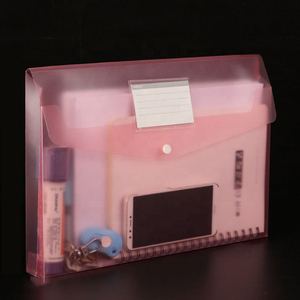 Túi Đựng Hồ Sơ Tài Liệu Đóng Nút Trong Suốt Bằng Nhựa PP <span class=keywords><strong>A4</strong></span> Tùy Chỉnh - Product Image 2