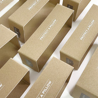 Boîte cadeau en carton ondulé recyclable avec laminage mat pour la literie et les produits textiles de maison
