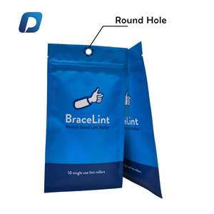 Pochette de support Ziplock personnalisée brillante pour écouteurs mobiles casque chargeur de <span class=keywords><strong>téléphone</strong></span> <span class=keywords><strong>portable</strong></span> câble accessoires étui emballage PET durable - Product Image 2