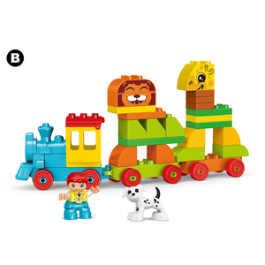 Großhandel Fabrik Puzzle Tier Zug Block Spielzeug billigere Bausteine Lernspiel zeug - Product Image 1