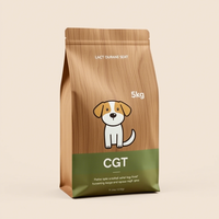 Prix usine – Sachet Doypack PE recyclable et étanche pour aliments pour chiens, scellable à chaud, taille personnalisable, qualité alimentaire
