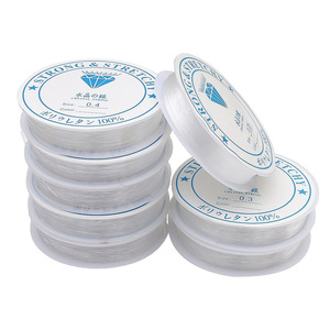 Fil de perlage en polyuréthane 100% pour bijoux, 0,4-0,5 mm, matériau de bricolage, résistant et extensible, non élastique - Product Image 2