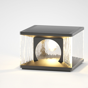 Đèn Sân Vườn Hiện Đại Chống Nước IP65 Trụ Đèn Sắt Thủy Tinh Trong Nhà Trụ Đèn Trang Trí Cột Đèn Ngoài Trời - Product Image 6