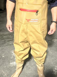 男女兼用ナイロンチェストウェーダー、スチールトゥブーツ付き、グリーン、完全防水、耐久性、帯電防止、男性用釣り・狩猟用 - Product Image 5