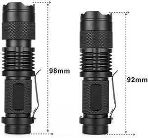 Portátil impermeable LED <span class=keywords><strong>foco</strong></span> ajustable telescópico Mini Zoom antorcha linterna 365nm linterna <span class=keywords><strong>ultravioleta</strong></span> - Product Image 4