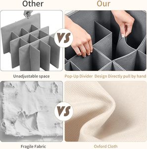 2 gói có thể gập lại Giày hộp lưu trữ với nắp rõ ràng và lưới túi Giày tổ chức cho tủ quần áo với ngăn điều chỉnh - Product Image 3