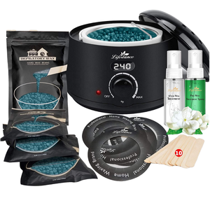 Private Label 500cc Hard <b>Wax</b> Heater <b>Kit</b> Professional Depilatory Waxing <b>Kit</b> With <b>Wax</b> Beads Pre <b>Wax</b> Spray For Body Hair <b>Removal</b> - Product Image 1