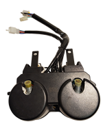Panel Instrumen Lengkap Speedometer Tacho Meter Plastik Motor HJ125-7 Baru dengan Kabel Penghubung Lengkap untuk Perbaikan