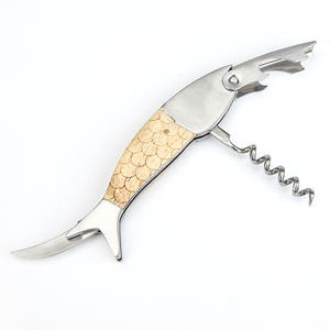 WEIHE Abridor de Botellas de Acero Inoxidable Impermeable con Diseño Único de Cola de Pez, Sacacorchos de Metal para Vino Tinto y Cerveza con Diseño de Caballito de Mar - Product Image 6