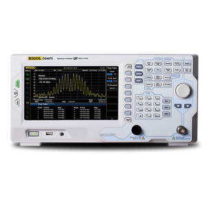 เครื่องวิเคราะห์ RIGOL DSA815-TG พร้อมเครื่องกำเนิดสัญญาณติดตามความถี่ 1.5 GHz, การวิเคราะห์สัญญาณ RF 9 KHz-1.5 GHz และการตรวจสอบ EMI ล่วงหน้า - Product Image 1