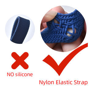 <span class=keywords><strong>Correa</strong></span> elástica y trenzada de tela de nylon tejido <span class=keywords><strong>para</strong></span> <span class=keywords><strong>Apple</strong></span> <span class=keywords><strong>Watch</strong></span> Band de 41 y 45 mm, compatible con Iwatch SE Series <span class=keywords><strong>8</strong></span> y 7 - Product Image 4