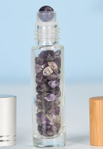 Flacon <span class=keywords><strong>de</strong></span> parfum <span class=keywords><strong>roll</strong></span>-<span class=keywords><strong>on</strong></span> <span class=keywords><strong>de</strong></span> luxe en verre <span class=keywords><strong>de</strong></span> cristal <span class=keywords><strong>de</strong></span> <span class=keywords><strong>jade</strong></span> <span class=keywords><strong>de</strong></span> 10 ml, vide, pour huiles essentielles, avec bille en <span class=keywords><strong>pierre</strong></span> et capuchon en aluminium or rose - Product Image 5