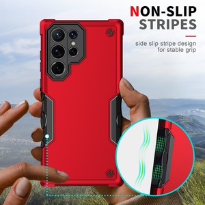 เคสหลังเกราะ TPU แบบไฮบริด,เคสโทรศัพท์สำหรับ <span class=keywords><strong>Samsung</strong></span> <span class=keywords><strong>Galaxy</strong></span> S22 Ultra S21 S20 A73 Plus FE A53 M52 A72 A52 5G 2 In 1 - Product Image 5