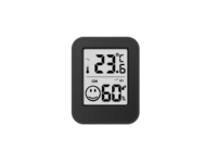Thermomètre domestique LCD, hygromètre d'intérieur, moniteur électronique de température et d'humidité, horloge numérique de bureau, thermomètre