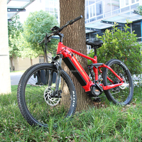 Vélo de montagne électrique à suspension intégrale à moteur central Bafang G510 1000W 48V haute puissance