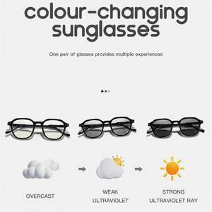 Gafas de Sol para Niños con Logotipo Personalizado 2025, Gafas Fotocromáticas que Cambian de Color para Niños y Niñas, Anti Luz Azul - Product Image 4