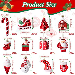Decoraciones Navideñas de Resina, Incluyendo Árboles de Navidad, Muñecos de Nieve, Papá Noel, Dulces, Botas y Accesorios - Product Image 3
