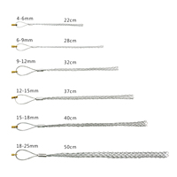 Manchon de tirage de câble 4-6 mm en acier galvanisé avec maille flexible antidérapante pour cordes et tuyaux
