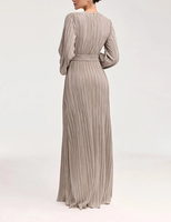 Fabrication sur mesure Nouveau design Abaya en lin musulman de haute qualité Robe longueur plancher Vêtements arabes modestes pour les femmes portent